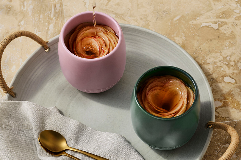 Rose Tea with Apple Rose